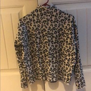 Cynthia Rowley leopard print sweater